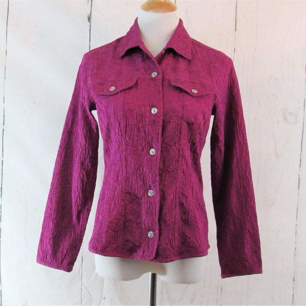 Chico's Size 0 Button Down Blazer Jacket